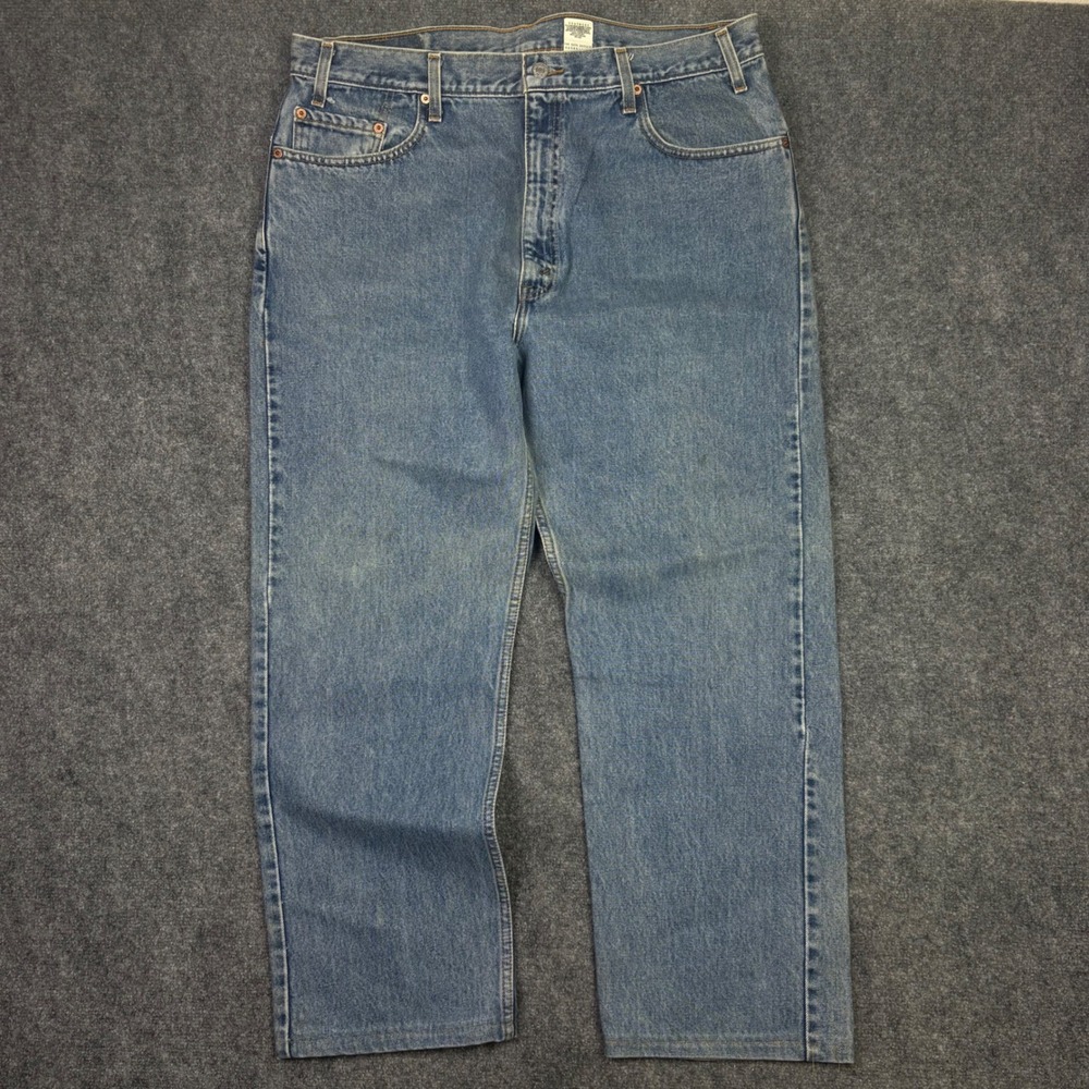 Levi's 505 Jeans Mens 40x30 Blue Regular Fit Straight Leg Denim Vintage 0656